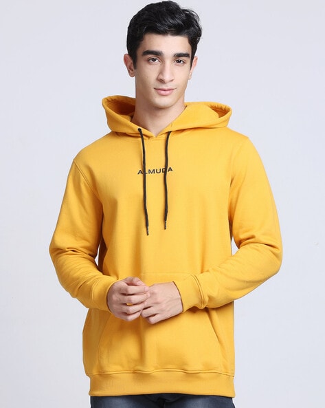 Mustard yellow 2024 mens hoodie