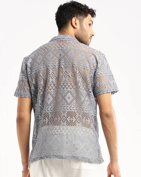 BOTT / Cotton Crochet S/S Shirt XL 新品 セール】【BoTT / ボット】Cotton Crochet S/S Shirt（シャツ