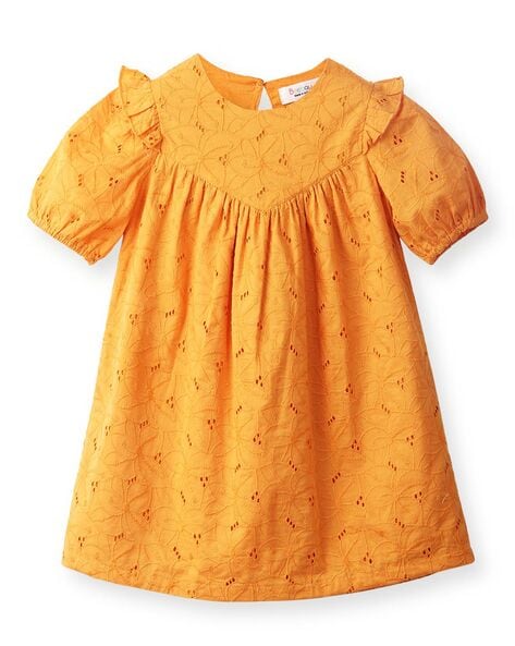 Beebay Girls Embroidered A-Line Dress