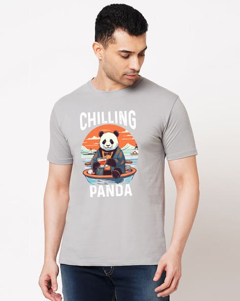 Men Graphic Print Regular Fit Crew-Neck T-Shirt