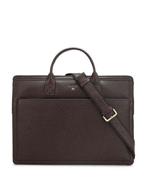 Buy Brown Laptop Bags for Men by PELLE LUXUR Online | Ajio.com