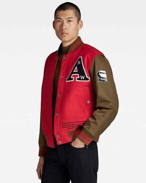 G star raw red on sale jacket