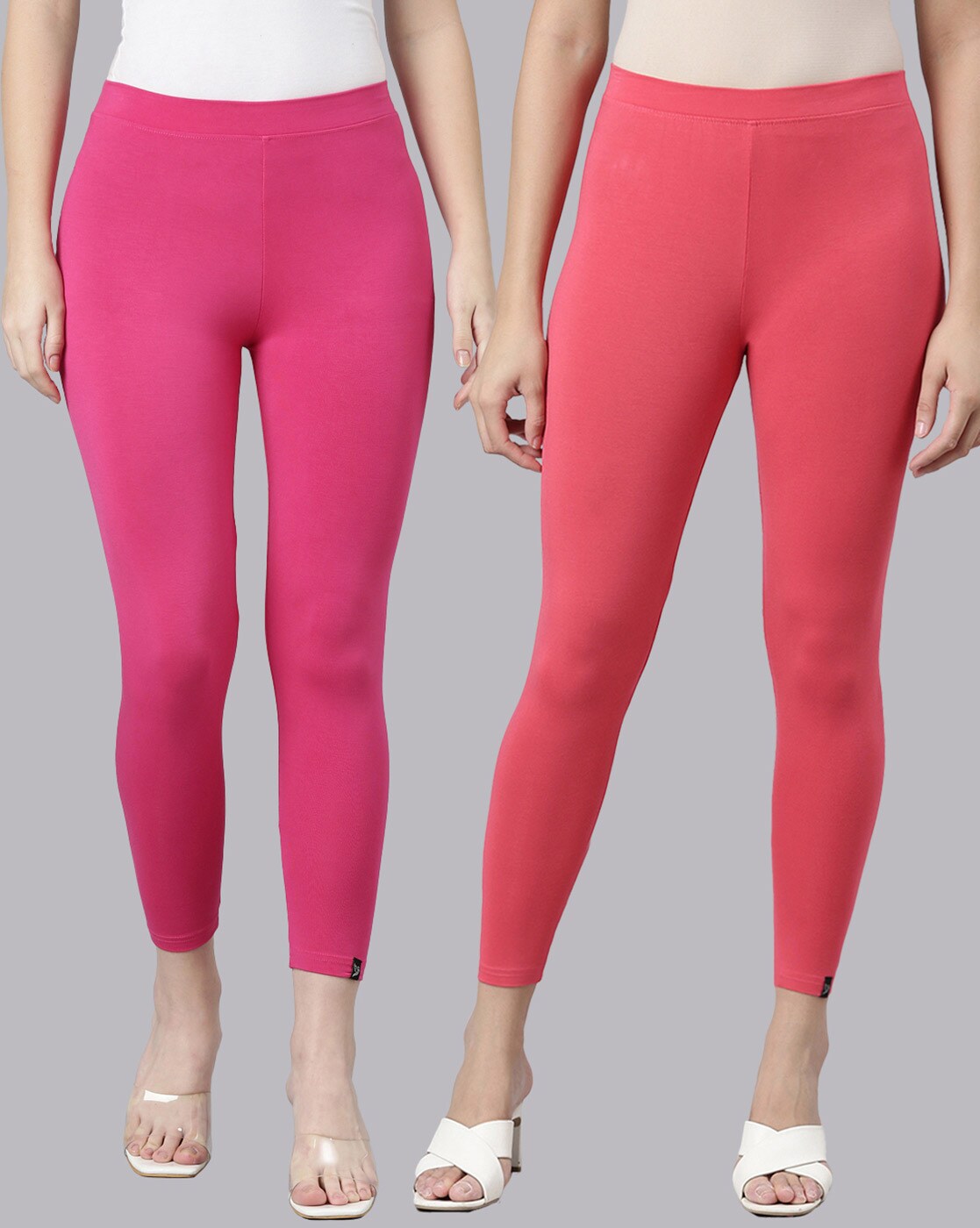 Women Pack of 2 Leggings with Elasticated Waistband