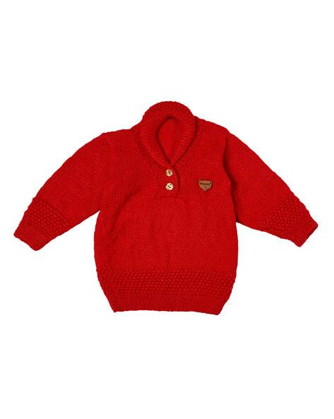 Boys Knitted V-Neck Sweater