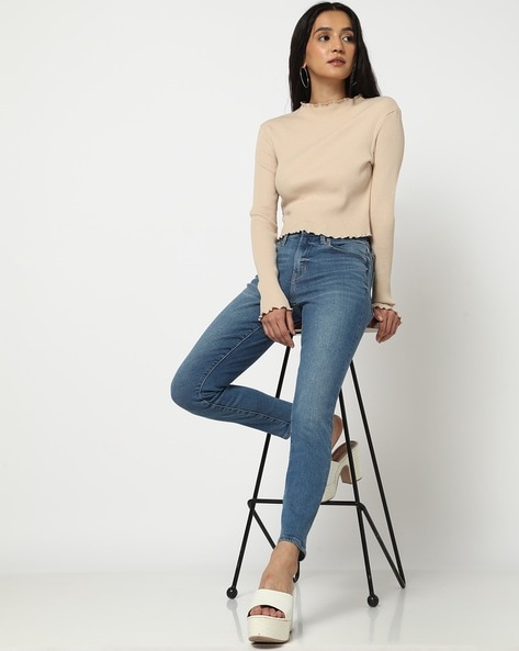 Women Mid-Wash Skinny Fit Jeans