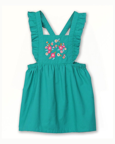 Beebay Girls Embroidered A-Line Dress