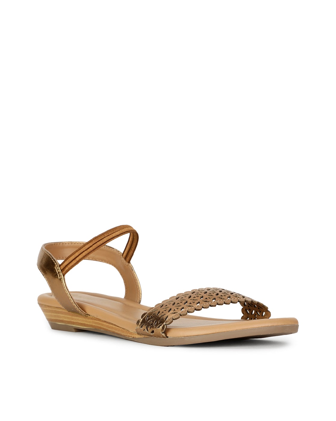 STELLA MCCARTNEY Faux croc-effect leather slingback sandals | THE OUTNET