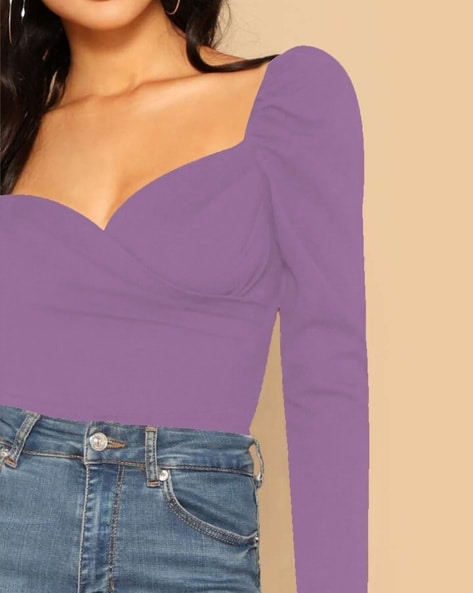 Buy Lavender Tops for Women by DREAM BEAUTY FASHION Online