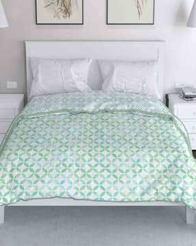 mayfair homes london 180 GSM Geometric Print Reversible Double Dohar-picture-33
