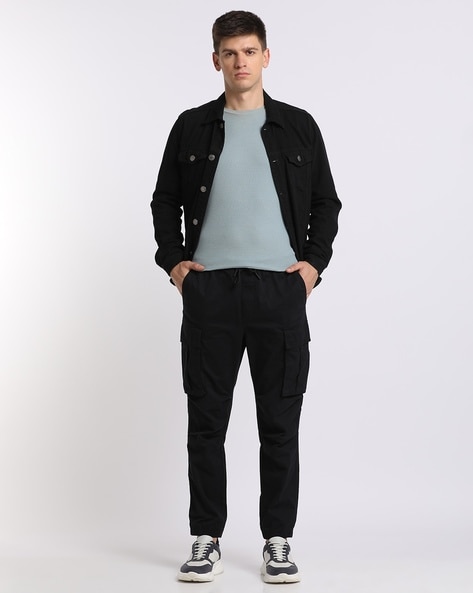 Buy Black Trousers & Pants for Men by ALTHEORY Online