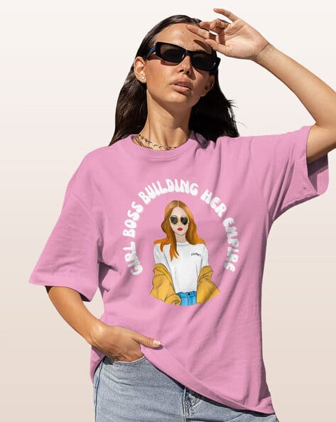 Women Graphic Print Loose Fit T-Shirt