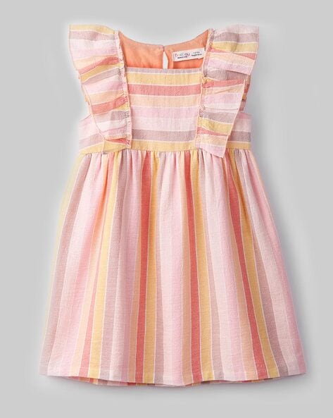 Beebay Girls Striped A-Line Dress