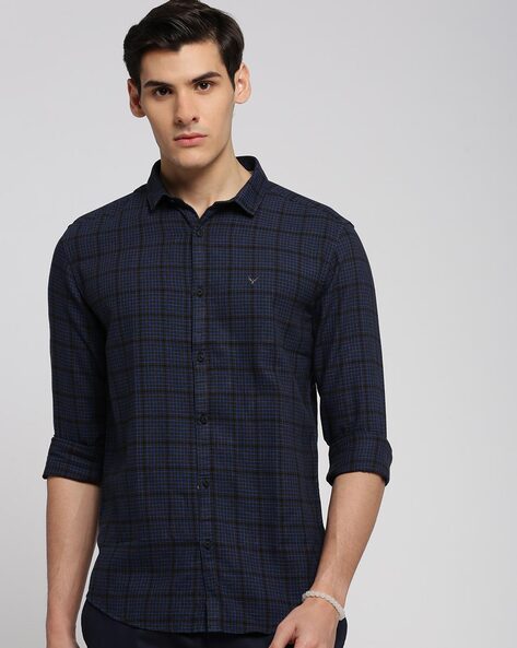 Buy Navy blue Shirts for Men by SHOWOFF Online