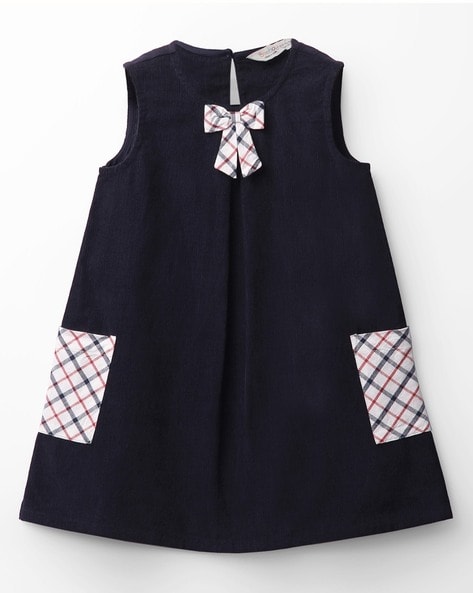 Beebay Girls Round-Neck A-Line Dress