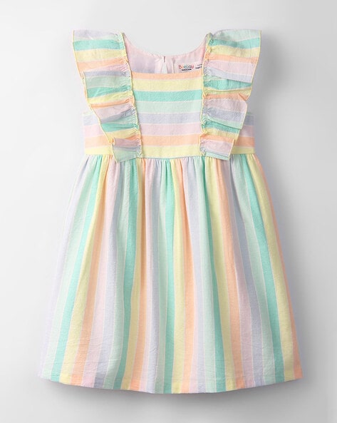 Beebay Girls Striped A-Line Dress