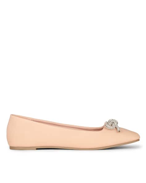 Bata Women Ballerinas with Bow Accent