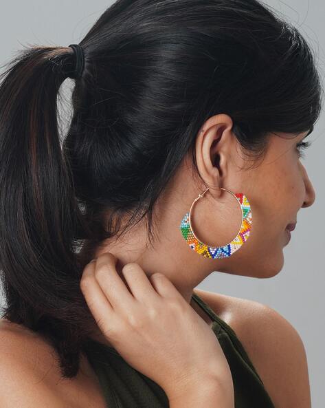 Confetti Heishi Bead Hoop Earrings – Call Me Darlin' Boutique