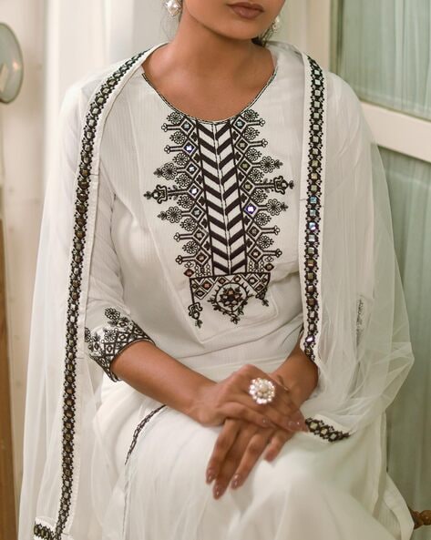 Buy Rangmanch by Pantaloons Cream Floral Print A-Line Dress for Women  Online @ Tata CLiQ