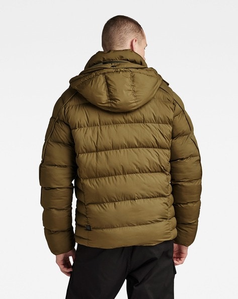 Padded store hooded jacket