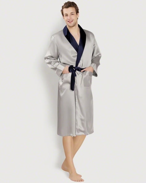Silky Satin Lingerie Robe Half Sleeves Shower Robe Sleepwear Bachelorette Dressing  Gown Short Kimono Nightgown Ladies Loungwear - AliExpress
