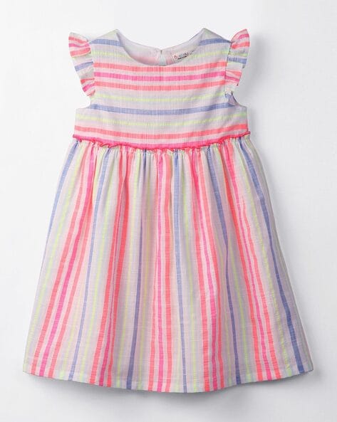 Beebay Girls Striped A-Line Dress