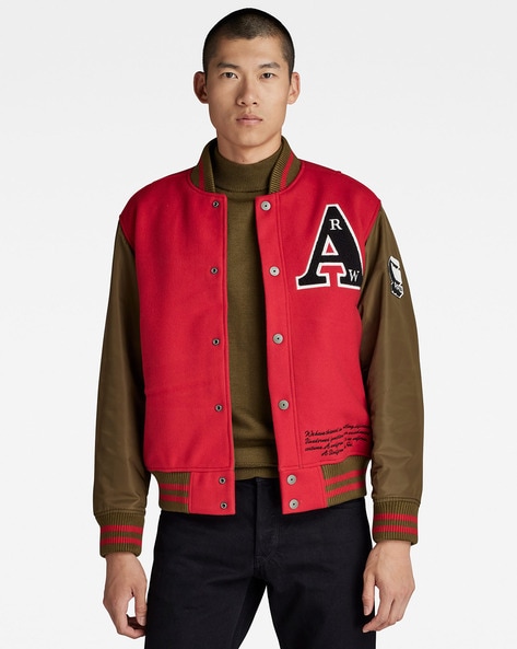 AC Milan X Rolling Stones Letterman Varsity Jacket | LJB