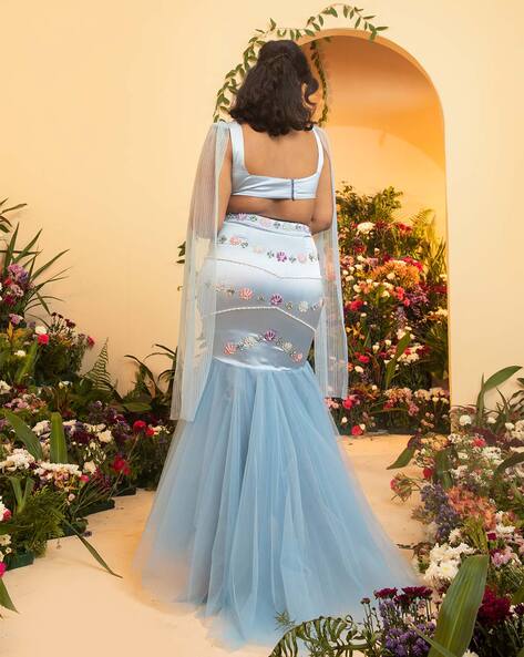 Pakistani Designer Bridal Fish Cut Lehenga Dress Online – Nameera by Farooq