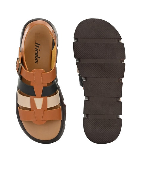 Buy Men Tan Casual Sandals Online | SKU: 18-1592-23-40-Metro Shoes