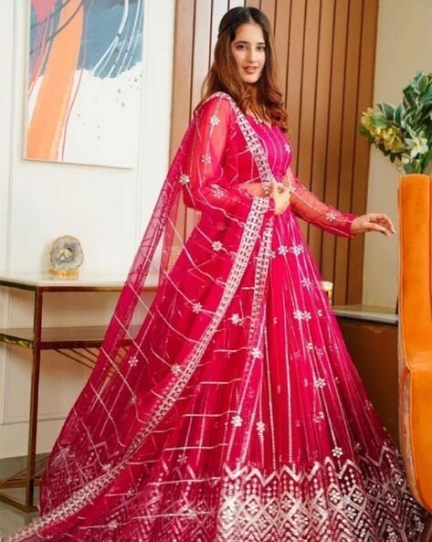 Bollywood style discount lehenga online shopping