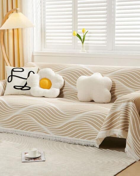 Striped Cotton Sofa Throw