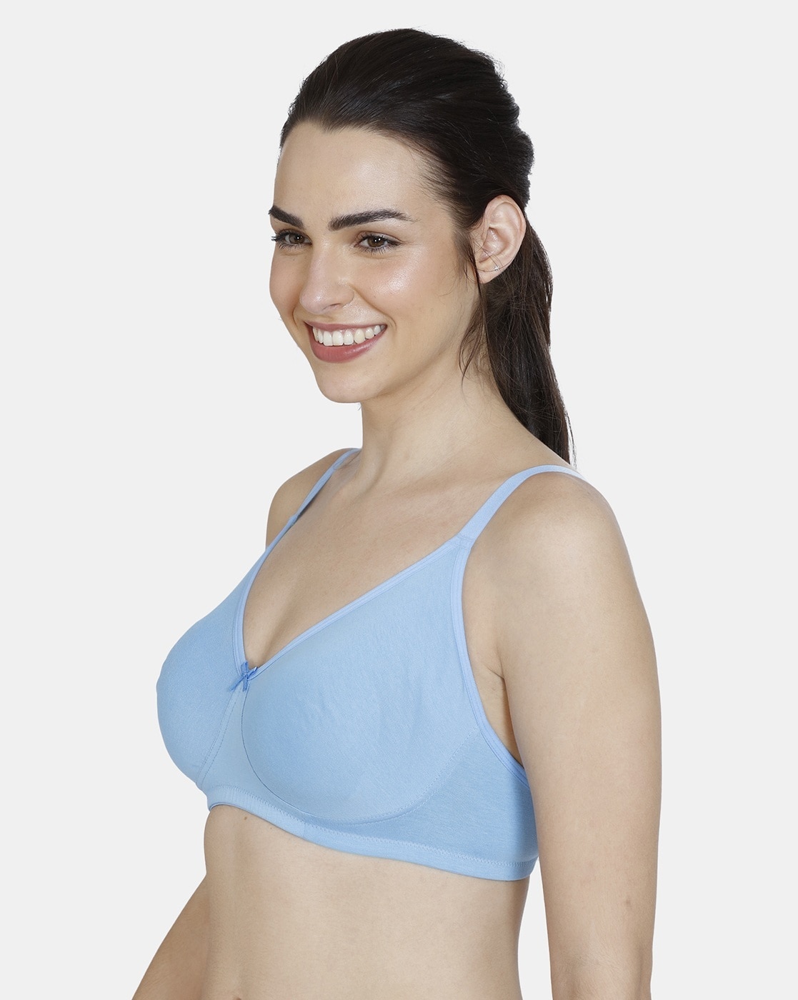 Buy Jockey Seamless Nonwired Non Padded Trendy Bra-Blue at Rs.389 online