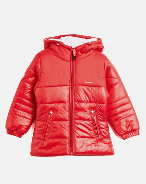 Buy KidsDew Red Printed Jacket for Girls Clothing Online @ Tata CLiQ