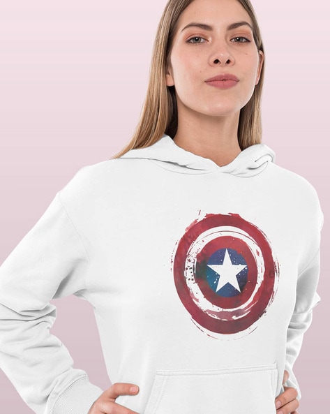 Buy White Sweatshirt Hoodies for Women by MACMERISE Online