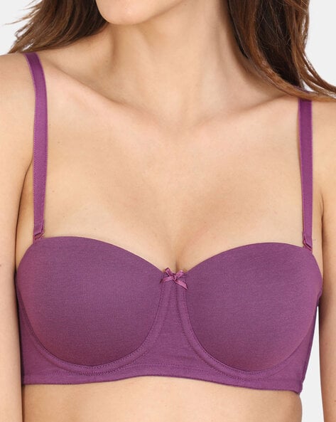 Buy Plum Purple/Green Non Pad Strapless Bras 2 Pack from Next USA