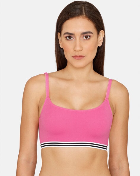 Zivame Stripped Full Coverage Bralette - Get Best Price from