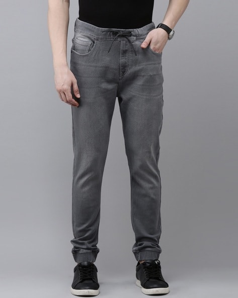 Washed Jogger Jeans