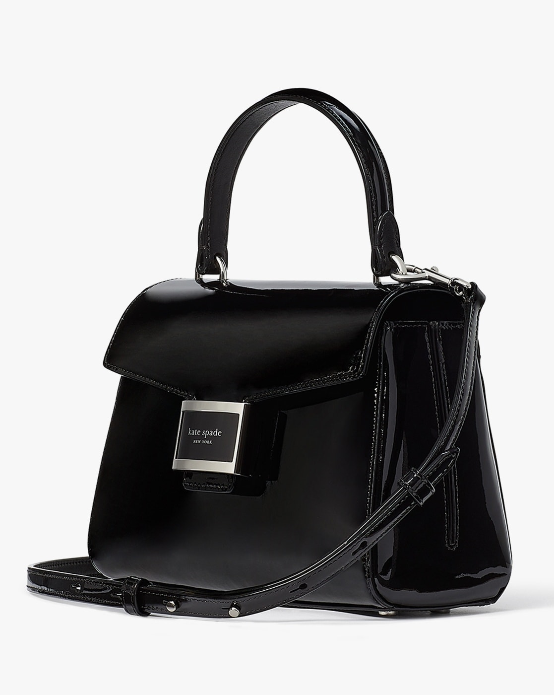 Kate Spade Kona Patterson Drive Tote Bag Black in Caviar Embossed Leather  with Gold-tone - US