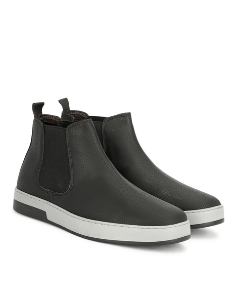 Mens casual slip store on boots