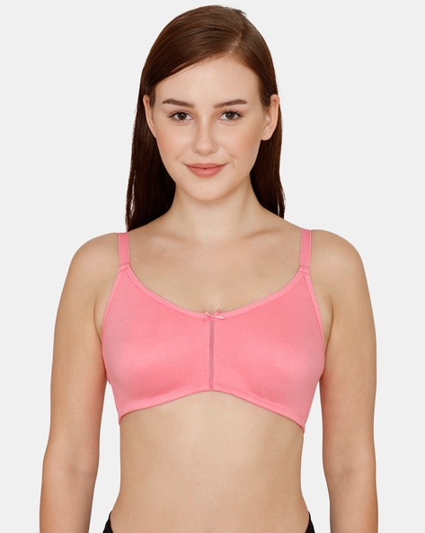 Double Layered Non-Wired Non-Padded 3/4th Coverage Bra