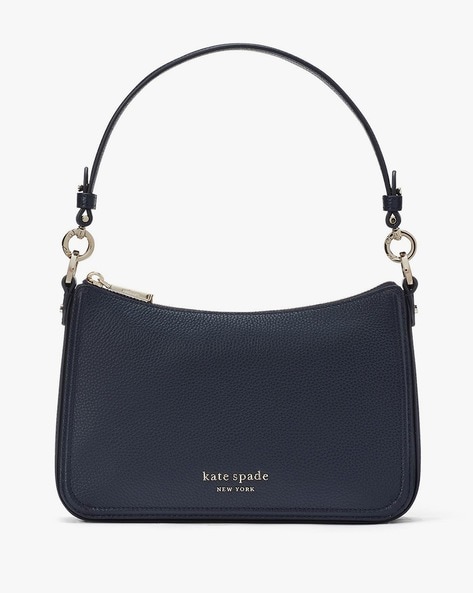 Kate Spade Leila Leather Mini Flap Zip Crossbody Black