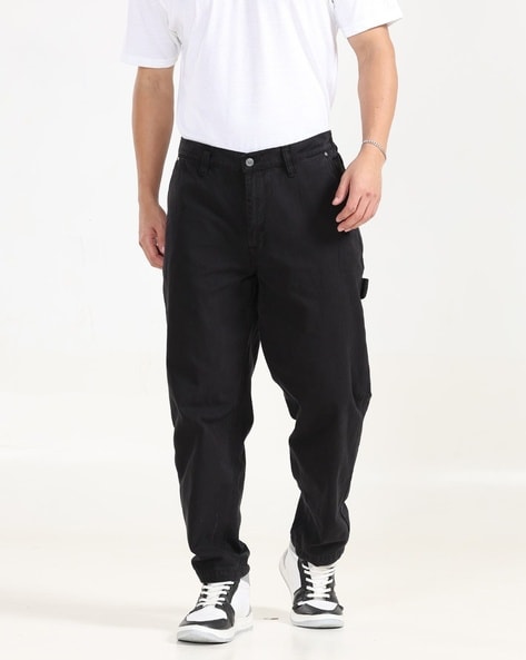 Buy Black Trousers & Pants for Men by MAX Online | Ajio.com