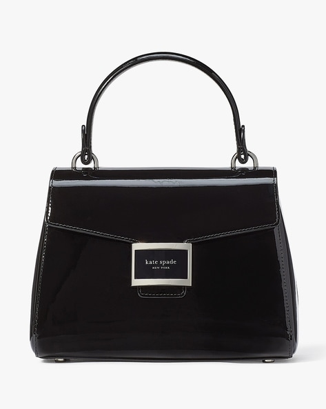 Kate spade black deals patent leather tote