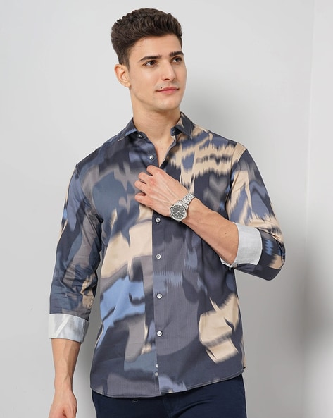 Celio Men Printed Regular Fit Shirt