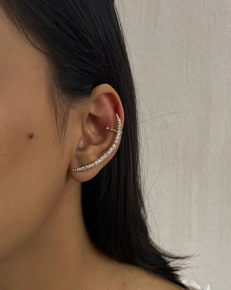 Diamond Ear Cuff - Zoe Lev Jewelry