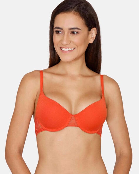 Buy Zivame Padded Wired 3/4th Coverage Strapless Bra - Skin at Rs