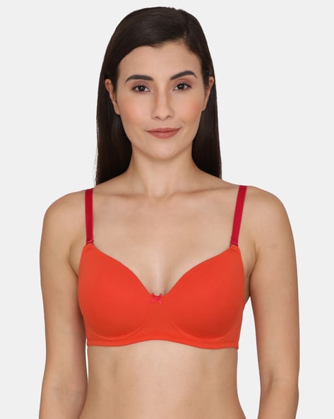 Buy Zivame At Work Padded Non Wired 3/4th Coverage T-Shirt Bra