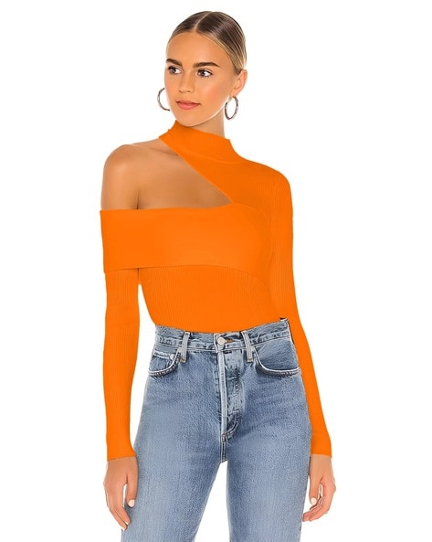 Buy Orange Tops for Women by Uptownie Lite Online