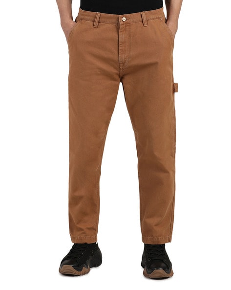 Buy Khaki Beige Trousers & Pants for Men by SPYKAR Online | Ajio.com