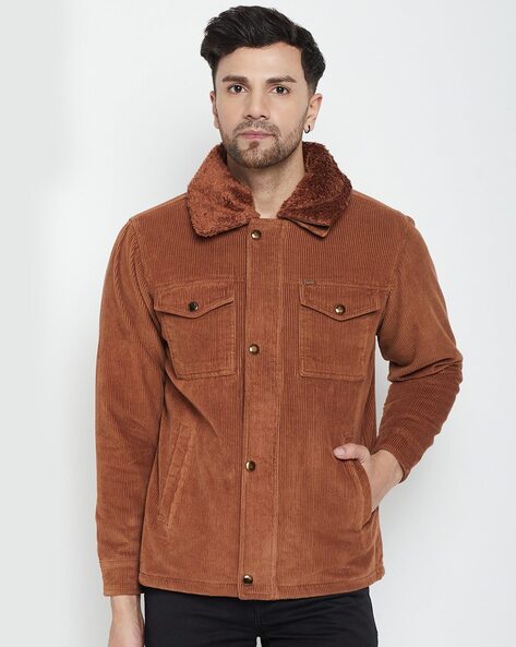 Men's Tan Brown Corduroy Jacket | Peter Christian