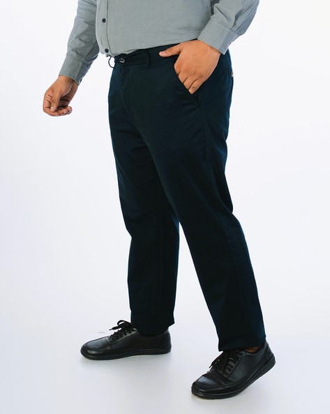 Chinos - Cotton Pants - Navy